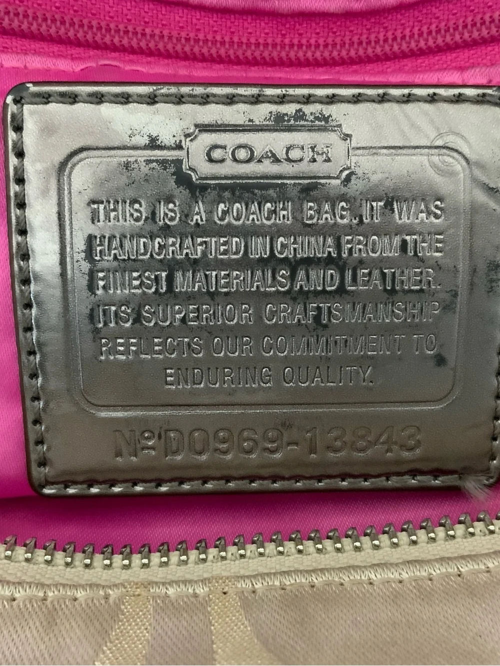 Coach gold poppy sateen shoulder bag